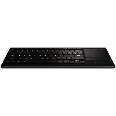 Logitech K830 Illuminated Living Room Wireless All-in-One Keyboard, Black Logitech K830 Illuminated Living Room Wireless All-in-One Keyboard, Black